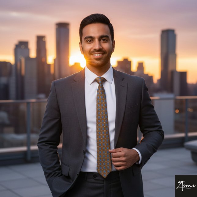 Gravata Abstrato pharaonic art Neck (Criador carregado)