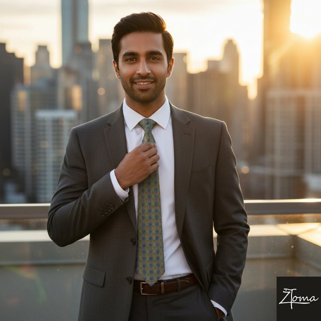 Gravata Abstrato pharaonic art Neck (Criador carregado)