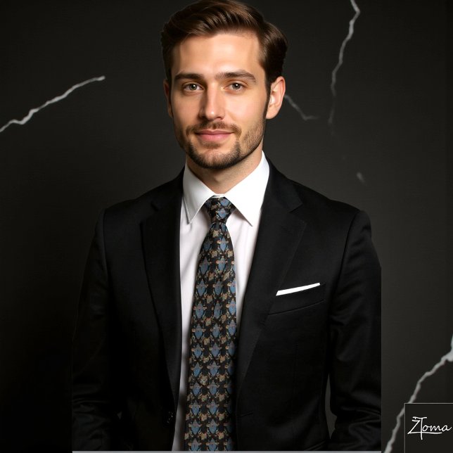 Gravata Abstrato pharaonic art Neck (Criador carregado)