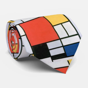 Gravata Abstrato Shapes Mondrian