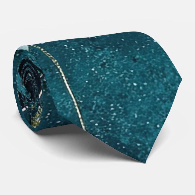 Gravata Abstrato Sparkle Mens Neck Tie (Rolled)