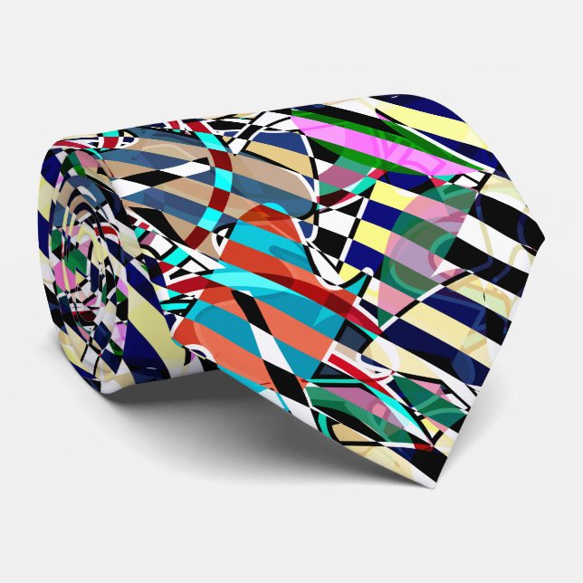 Gravata Abstrato striped (Rolled)
