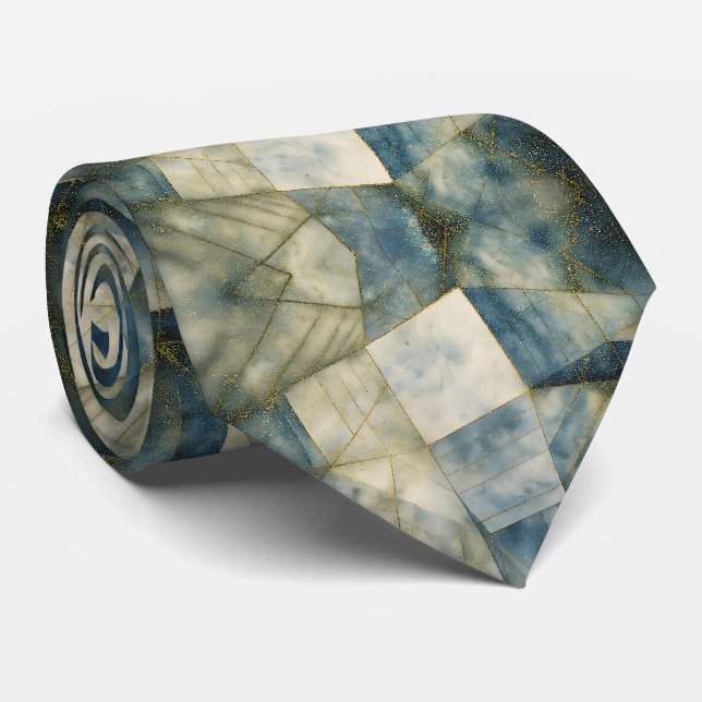 Gravata Acentos Dourados de Largura Verde do Marble Sage A (Rolled)