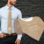 Gravata Adicione seu logotipo Texto personalizado Promoção<br><div class="desc">Adicione seu texto personalizado Tinta bege Promocional bege forte. Fundo bege russo e texto branco. Insira seu logotipo no modelo e personalize o texto,  o nome da empresa,  o endereço e as informações de contato. Promoção de negócios ou oferta para seus clientes e parceiros comerciais.</div>