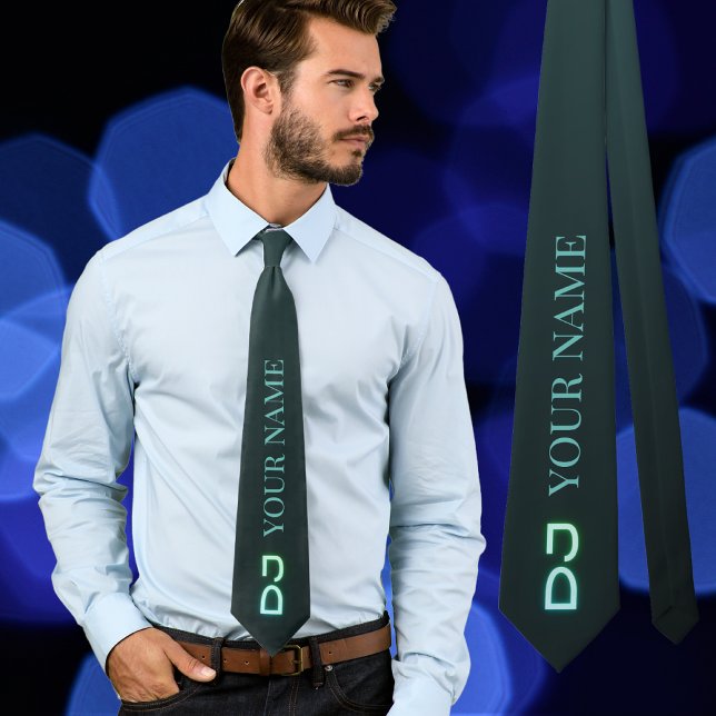 Gravata Adicione seu nome Dj Desfit Dejay Neck Tie (Criador carregado)
