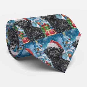 Gravata Affenpinscher Winter Wonderland Natal Joy