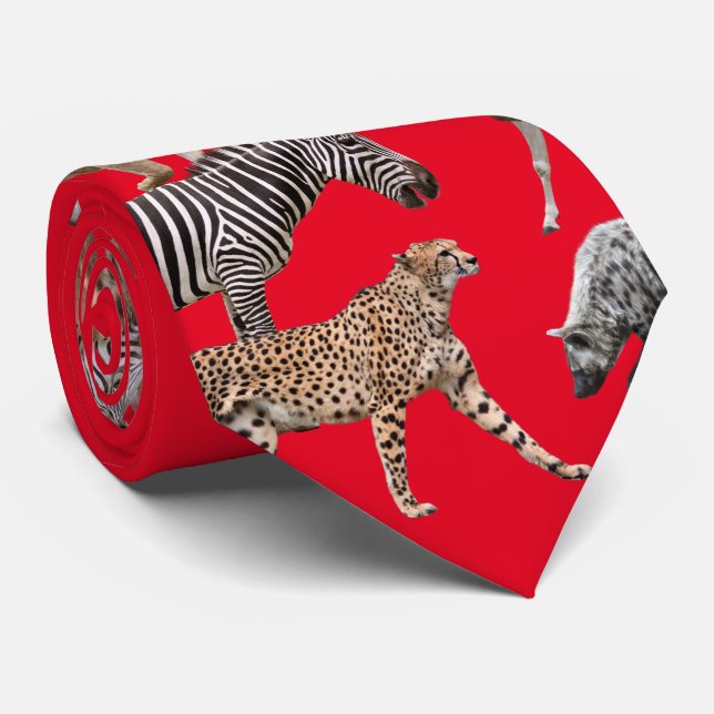 Gravata African Animals (Rolled)