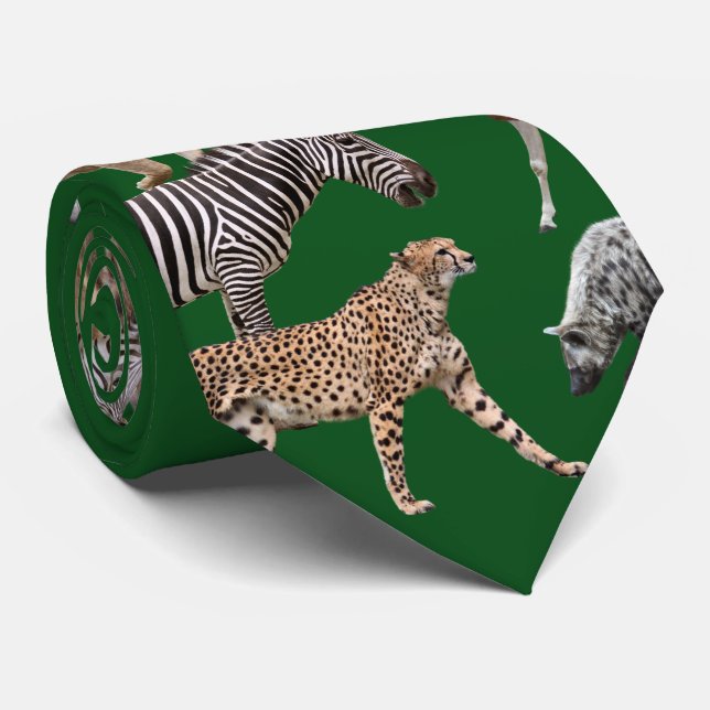 Gravata African Animals (Rolled)