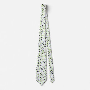 Gravata Agender Pride Stars Cinza Verde Branco