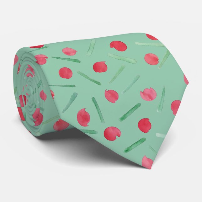 Gravata Água-forte de Cane de Natal de Férias (Rolled)