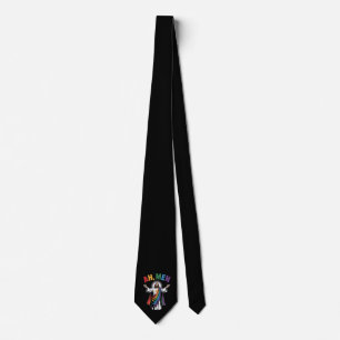 Gravata Ah Homens Engraçados Jesus LGBTQ Orgulho Gay Arco-