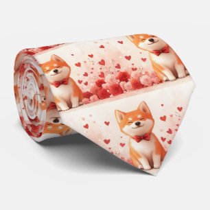 Gravata Akita com Rosas - Dia dos Namorados 