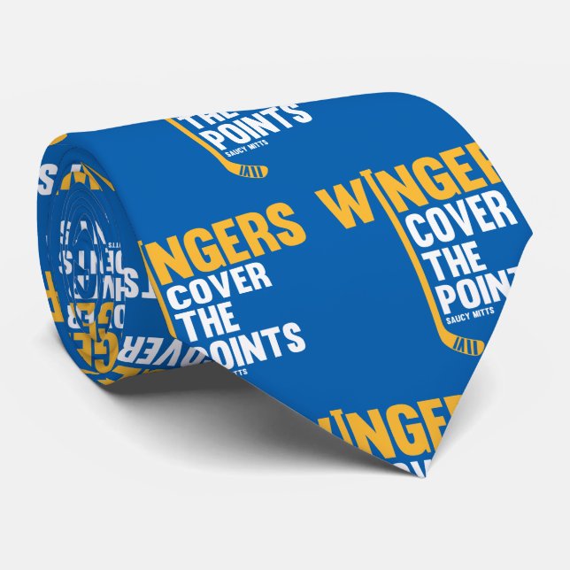 Gravata Alas de Hockey Cobrir Pontos (Rolled)