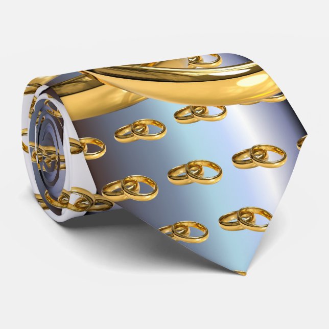 Gravata Alianças de casamento da jóia (Rolled)