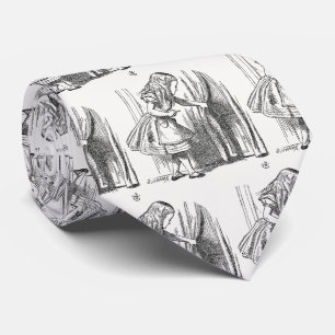 Gravata Alice no País das Maravilhas - Alice Procurando pe