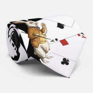 Gravata Alice no País das Maravilhas - Padrão de Diamante 