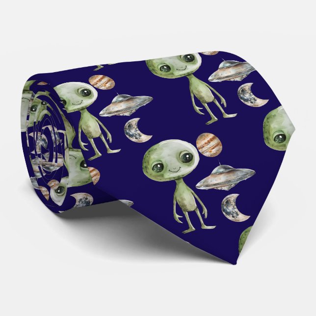 Gravata Alienígena e Espaçonave (Rolled)