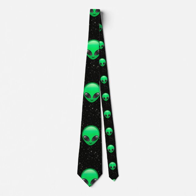 Gravata alienígena emojis mens (Frente)