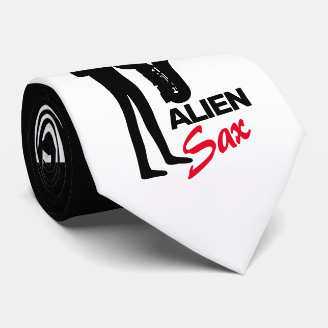 Gravata Alienígena Sax, músico extraterrestre (Rolled)