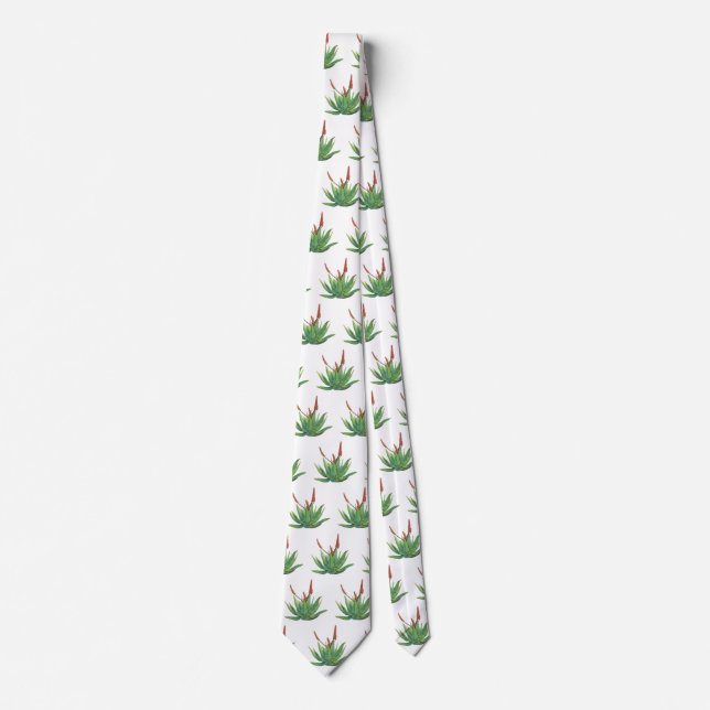 Gravata Aloe Vera Pattern Neck Tie (Frente)
