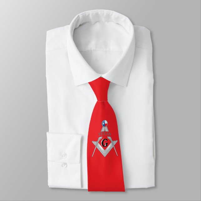 Gravata Alojamento de Freemasonry do estado do Texas (Amarrado)