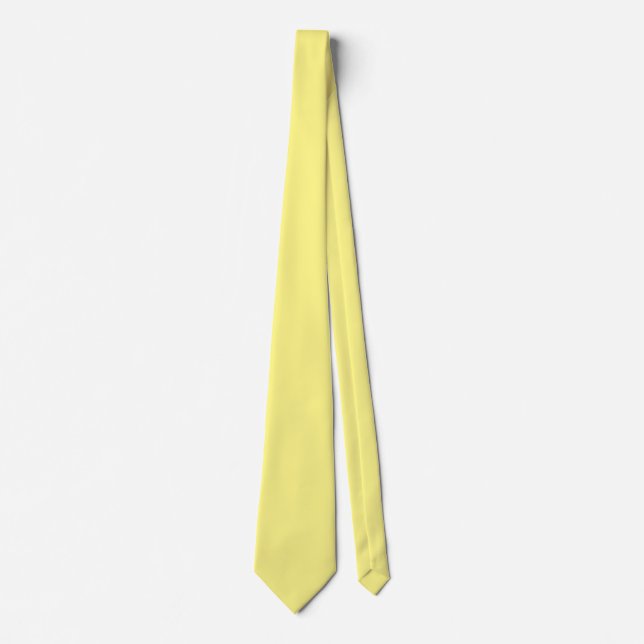 Gravata Amarelo-amarelo, cor sólida, (Frente)