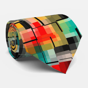 Gravata Amarelo Azul Vermelho