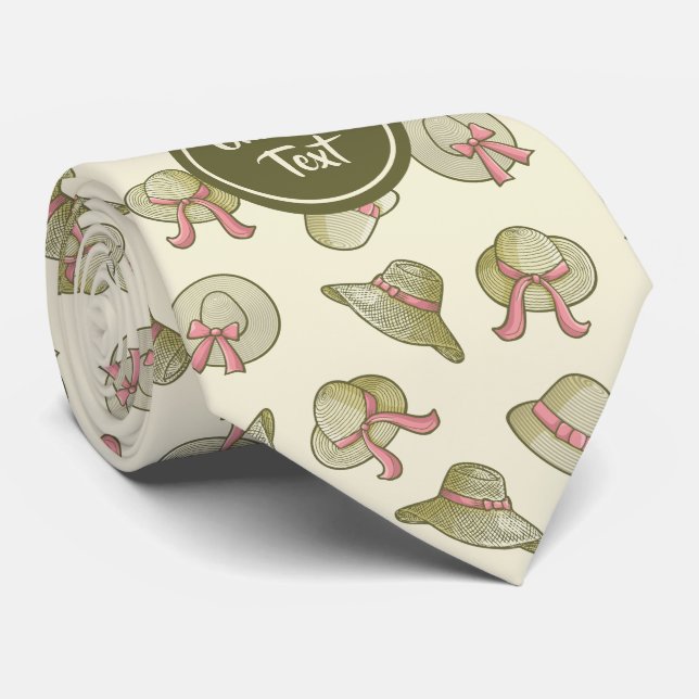 Gravata Amarelo de Chapéus de Verão fêmeas (Rolled)