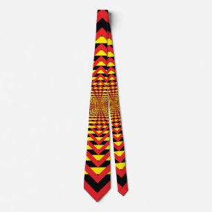 Gravata Amarelo vermelho preto