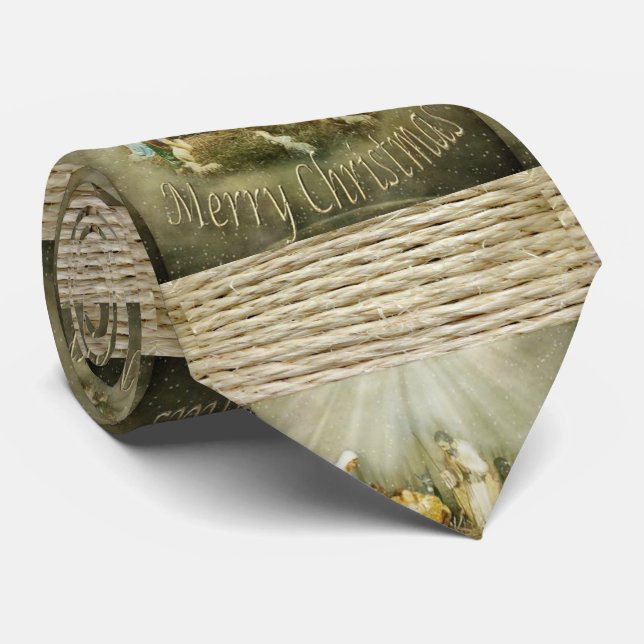 Gravata Amarra de Natal, Cristo de Jesus (Rolled)