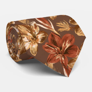 Gravata Amaryllis Floral Boyfriend Verduras Casamento 