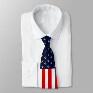 Gravata American Flag Neck Tie