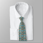 Gravata American Southwestern Patterned Art And Colors<br><div class="desc">Neck Tie business suit and casual fun trendy fashion statement apparel attire accessory printed with a American Southwestern Patterned Art And Colors graphic design illustration by TheFabricSeal at Zazzle #ZazzleMade https://www.zazzle.com/store/thefabricseal This American Indian Tribal Geometric Art Style drawing image is a beautiful mirrored repeated alternating half brick step pattern design...</div>