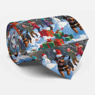 Gravata American Staffordshire Christmas FESSnow