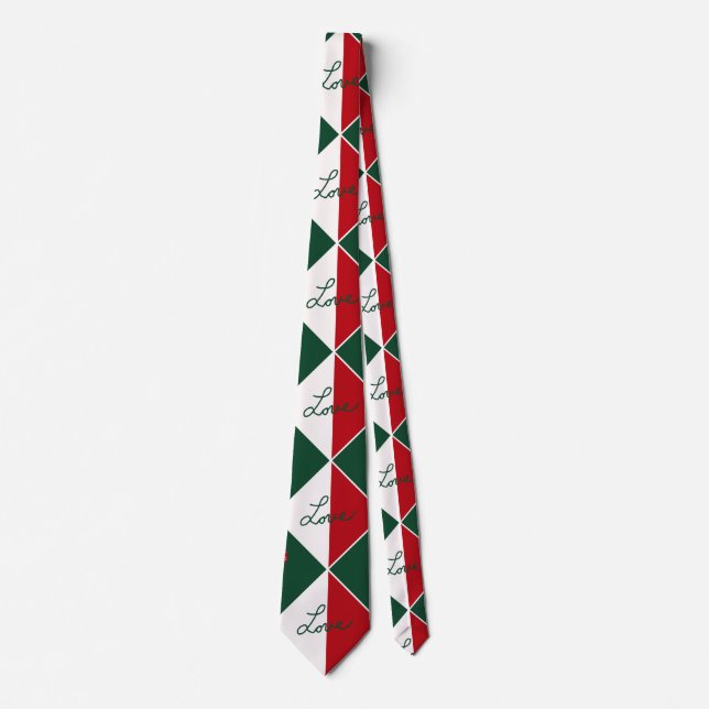 Gravata Amor e Bengalas de Natal (Frente)