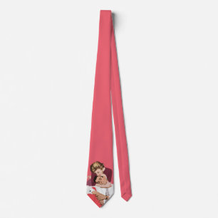Gravata Amor e Romance Vintage, Recém-Casados em Rosa