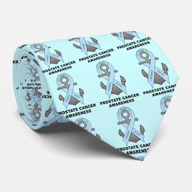 Gravata Âncora do cancro da próstata da esperança (Rolled)