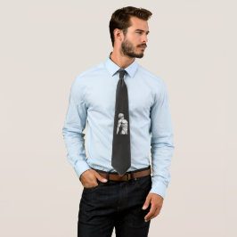 Gravata Android Anatomy: Male Cybernetic Organism Silk Tie
