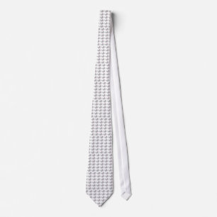 Gravata Andy Whale-Hole™_grey na forma branca