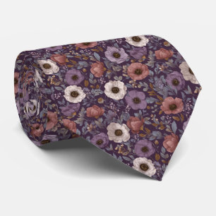 Gravata Anêmona Personalizada Casamento Lavanda Roxo