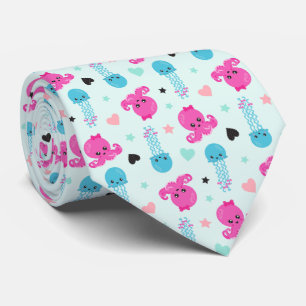 Gravata Animais do mar, Vida marinha, polvo, água-viva, co