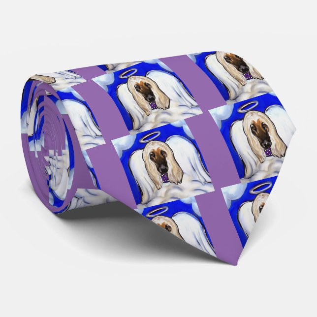 Gravata Anjo do Afghan Hound (Rolled)