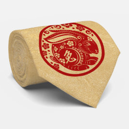 Gravata Ano Novo Chinês do Coelho 2023