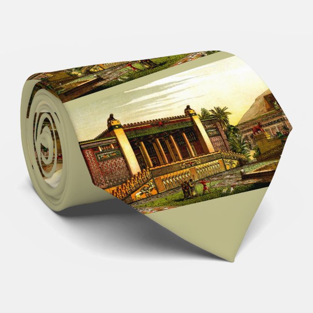 Gravata antiga impressão de Persepolis  (Rolled)