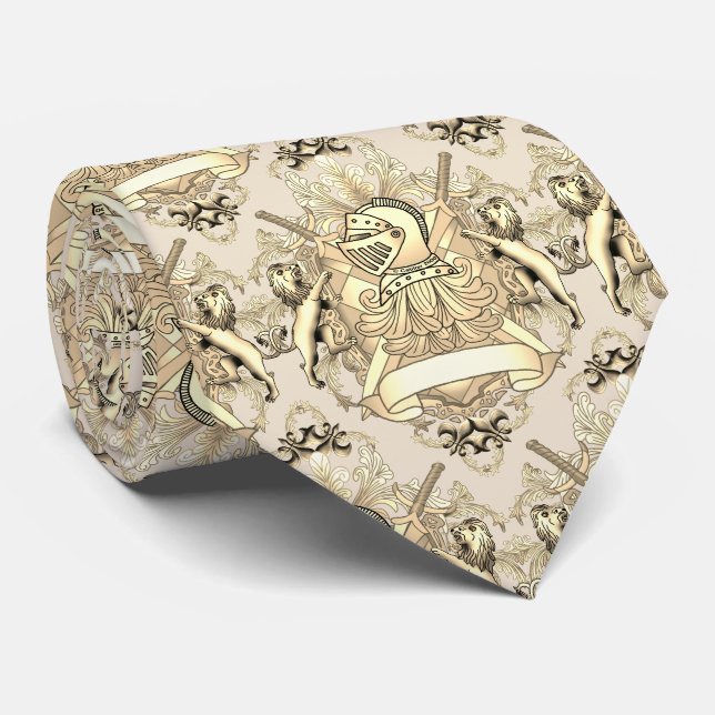 Gravata Apelido da família Knight amarela (Rolled)