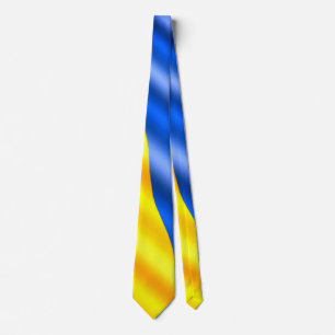 Gravata Apoiar a Ucrânia Neck Tie Bandeira Ucraniana - Lib