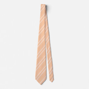 Gravata Aprofundamento de Peach Striped Classic