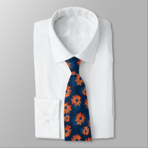 Gravata Aquarius Floral Vintage