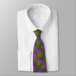 Gravata Aquarius Floral Vintage