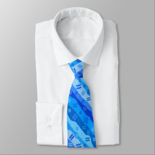 Gravata Aquarius Zodiac Stripes
